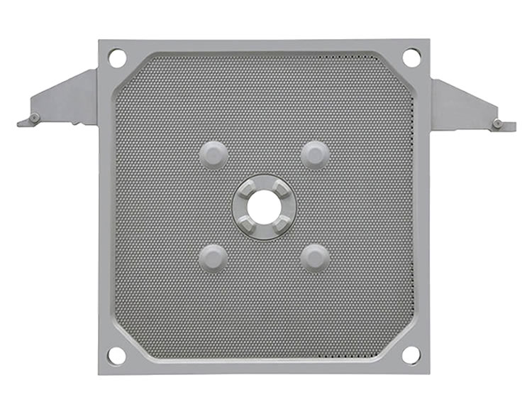 Automatic cake-supporting membrane filter plate