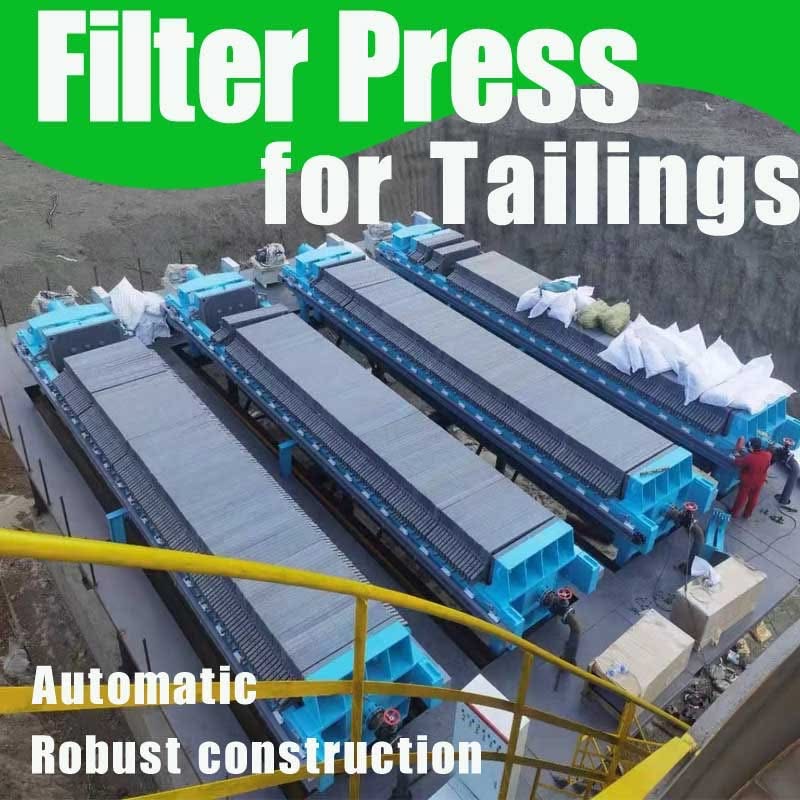 Filter press operation in mining